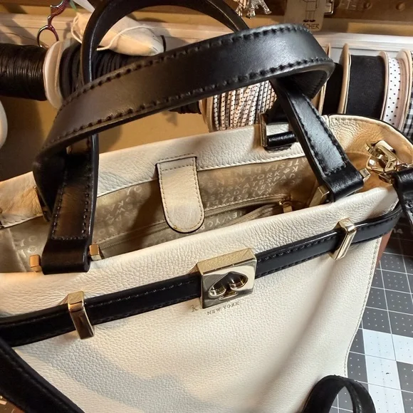 Kate Spade Black, Brown, and Cream Handbag - Picture 4 of 16